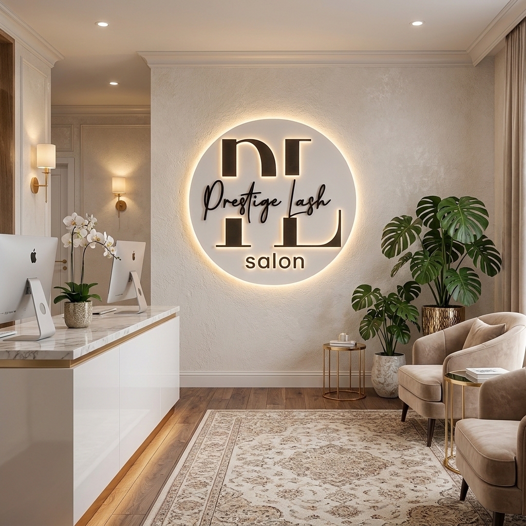 Led Illuminated Sign Beauty Salon Indoor 3D Logo Signage Spa Reception Wall Decor Custom Led Sign For Business Signage · image 3