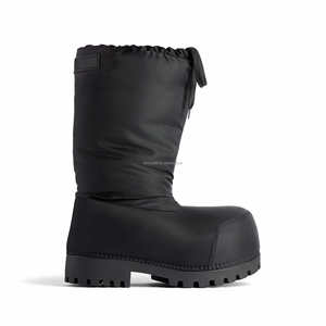 Botas de esquí unisex de piel de becerro súper suave de alta calidad con puntera redonda exagerada para hombre y mujer, botas de nieve bajas <span class=keywords><strong>Alaska</strong></span> con puntera redonda - Product Image 4