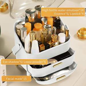 Transparent PP Plastic Big Capacity Food Container Waterproof Dustproof Multifunction Living Room Floor Type <b>Storage</b> <b>Box</b> <b>Drawer</b> - Product Image 3
