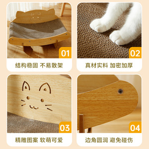 Sofá rascador para gatos, rascador grande de sisal para gatos, cama para gatos gordos, resistente a los arañazos. - Product Image 4