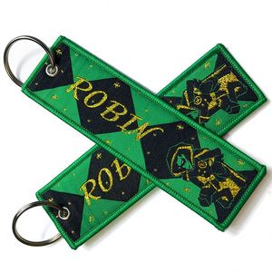 Custom Fabric Embroidery Personalized Customized Design Printing <b>Keychain</b> Keytag <b>Anime</b> Jet Tag - Product Image 3