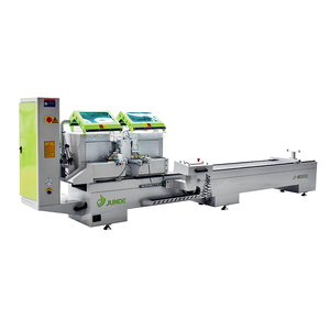 Machine de découpe de fenêtres CNC pneumatique automatique à double tête à angle de 45 degrés de haute précision JUNDE pour aluminium, cuivre, bois - Product Image 2