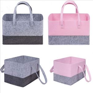 Sac de voyage moderne écologique avec logo personnalisé, sac à main coloré, paniers de rangement en feutre pour vêtements et salon - Product Image 1