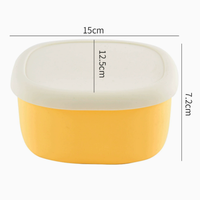 Boîte à lunch en silicone résistante aux hautes températures avec couvercle, pour micro-ondes et conservation au réfrigérateur, idéale pour le travail