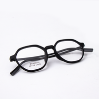Montures optiques unisexes pour jeunes, monture intégrale en titane bleu, en acétate tendance, imprimées, pour lunettes de lecture – Vente en gros