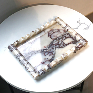 Calacatta Vassoi decorativi in <span class=keywords><strong>marmo</strong></span> naturale per la <span class=keywords><strong>cucina</strong></span> per la conservazione degli alimenti per la casa Hotel Display decorazione per le vacanze - Product Image 5
