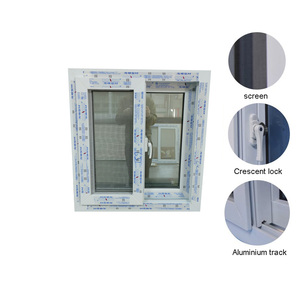 Phong cách Pháp khu dân cư PVC Windows đôi cửa sổ cửa sổ uPVC cửa sổ trượt - Product Image 4