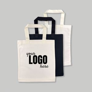 Sacs de courses réutilisables personnalisés avec logo imprimé, sacs fourre-tout en toile de coton blanc vierge à prix abordable - Product Image 1