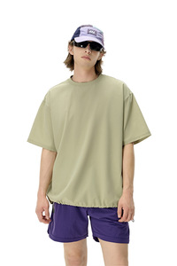 Camiseta de tela perforada transpirable con secado rápido y sensación refrescante, camiseta ligera de manga corta para hombre - Product Image 2