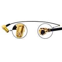 Câble Pigtail SMA Femelle à Angle Droit 1.13mm 12cm 50 Ohm RF pour Module