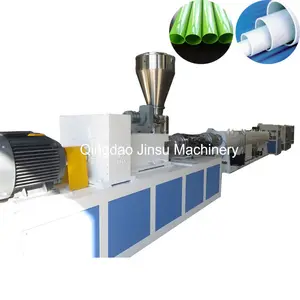 China Qingdao twin screw extruder PVC pipe production machine extrusion line