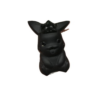 Commercio all'ingrosso guarigione naturale pietra di cristallo intaglio ossidiana nera personaggio dei cartoni animati sculture animali sculture pokeman <span class=keywords><strong>pikachu</strong></span> - Product Image 1