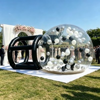 Ballons de fête Fun House, dôme igloo géant transparent gonflable, tente à bulles en PVC transparent 300 cm, jeux en plein air