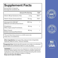 Vitaminas Veganas en Gomitas para la Menopausia con Cohosh, Alivian los Brotes de Calor y los Trastornos Nocturnos, Suplemento para el Equilibrio Hormonal Femenino, Compatible con Dropshipping