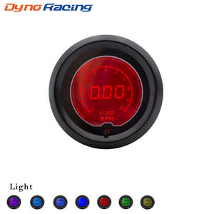 มาตรวัดความเร็วรอบเครื่องยนต์ EVO ขนาด 52 มม. สำหรับดัดแปลงรถยนต์ ใหม่ จอแสดงผลดิจิตอล LED 12V ไฟพื้นหลัง 7 สี 0-10000 รอบต่อนาที - Product Image 2