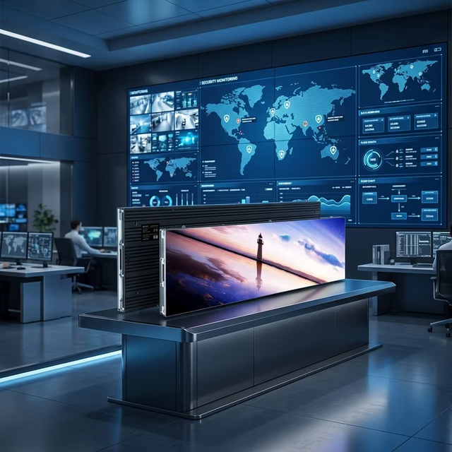 Seamless 16:9 Ratio 4K LED Video Wall Indoor COB P1.2 P1.5 Fine Pitch Display for Corporate Boardroom & Command Center