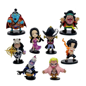 Set de 8 Figuras de Anime de ONE PIECE: Oka Shichibukai, Ace, Boa <span class=keywords><strong>Hancock</strong></span>, Jinbe, Juguetes Coleccionables en Caja Sorpresa - Product Image 1