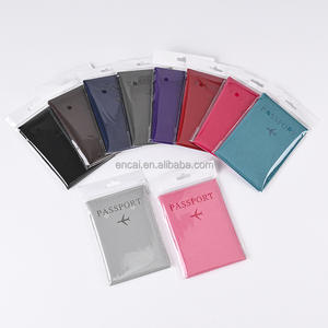 Porte-passeport <span class=keywords><strong>personnalisable</strong></span> avec logo d'avion et fente pour <span class=keywords><strong>carte</strong></span> Étui étanche en cuir PU pour passeport de voyage ultra mince - Product Image 2