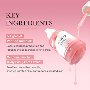 Aceite de Ácido Hialurónico con Péptidos Orgánicos Rosados 30ml, Cuidado Facial Coreano Líquido con Niacinamida, Hidratación, Piel con Apariencia Firme - Product Image 4