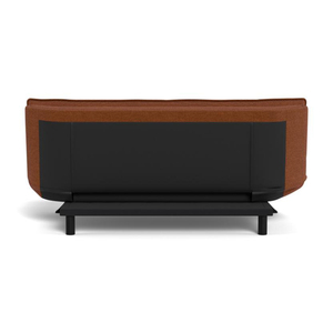 Canapé-lit carré moderne inclinable multifonctionnel pliable double usage en tissu rembourré pour salon, chambre, appartement, petit format - Product Image 5