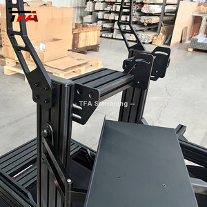 Simulatore di smontaggio rapido meccanismo senza strumenti per telaio della cabina di pilotaggio per un facile trasporto e conservazione in prodotti sportivi e di intrattenimento - Product Image 5