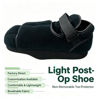 Chaussure post-opératoire robuste à bout rond en TPR avec fermeture auto-agrippante, coussin EVA, orthopédique, pour la tendinite d'Achille