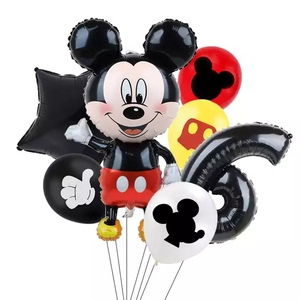 7pcs <span class=keywords><strong>Mickey</strong></span> <span class=keywords><strong>Mouse</strong></span> Party Balloons <span class=keywords><strong>Minnie</strong></span> Balloons 32 "numero Balloon decorazioni per feste di compleanno giocattoli gonfiabili per bambini palline da doccia - Product Image 4
