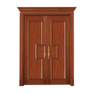 ประตูไม้ห้องนอนคุณภาพสูง ดีไซน์ทันสมัย ตกแต่งบ้านสวยงาม แกะสลักจากไม้เนื้อแข็ง กันเสียง กันความชื้น - Product Image 2