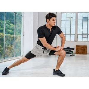 Custom <b>Men's</b> 2-in-1 Quick Dry Running <b>Shorts</b> with Compression Liner Zip Pockets & <b>Towel</b> Loop XS Size Logo Decoration - Product Image 3