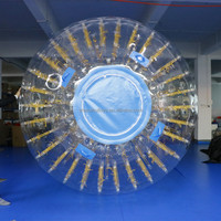 Ballon Zorb Géant Gonflable Populaire pour Adultes - Matériau PVC/TPU, Diamètre 3m, Capacité <100kg, Logo Personnalisé, Jouet Aquatique d'Extérieur pour l'Été