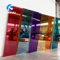 XINHAI Vente en gros Plaque miroir acrylique plastique auto-adhésive flexible unidirectionnelle à surface lisse, dimensions 4*6Ft et 4*8Ft, épaisseur 3mm
