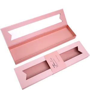 wholesale Manufacturer Custom Luxury Pink Book Shaped Hair Extension Packaging Box