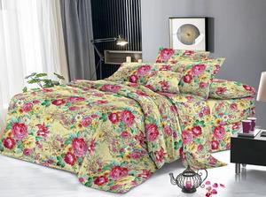 Juego <span class=keywords><strong>de</strong></span> Sábanas <span class=keywords><strong>de</strong></span> Algodón <span class=keywords><strong>de</strong></span> 3 Piezas con Diseño <span class=keywords><strong>de</strong></span> Plantas, Tela Suave, Cómoda y Transpirable - Product Image 2