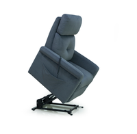 Fauteuil inclinable électrique en tissu avec poche latérale pour personnes âgées, idéal pour le salon et la maison