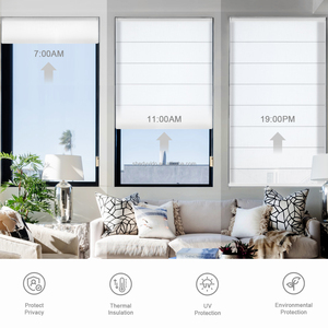 Zhuoyi cửa sổ nhà chất lượng tốt Rèm Roman với ánh sáng Lọc cửa sổ Rèm Roman Con lăn bóng râm Hướng dẫn sử dụng rèm Roman - Product Image 3