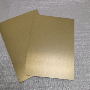<span class=keywords><strong>HPL</strong></span> Metálico Dorado Cepillado para Puertas de Muebles, <span class=keywords><strong>Tablero</strong></span> Fenólico Formica de 1220*3050 mm, Lámina de Laminado de Alta Presión - Product Image 2