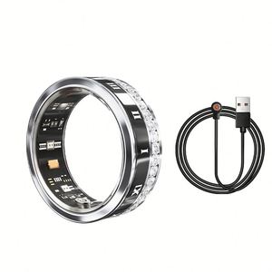 OEM V2 Smart Ring Heart Rate with Elegant Diamond Look V2 Couple Smart Ring with Luxury Finish and Fitness Health Sensors Ring - Product Image 3