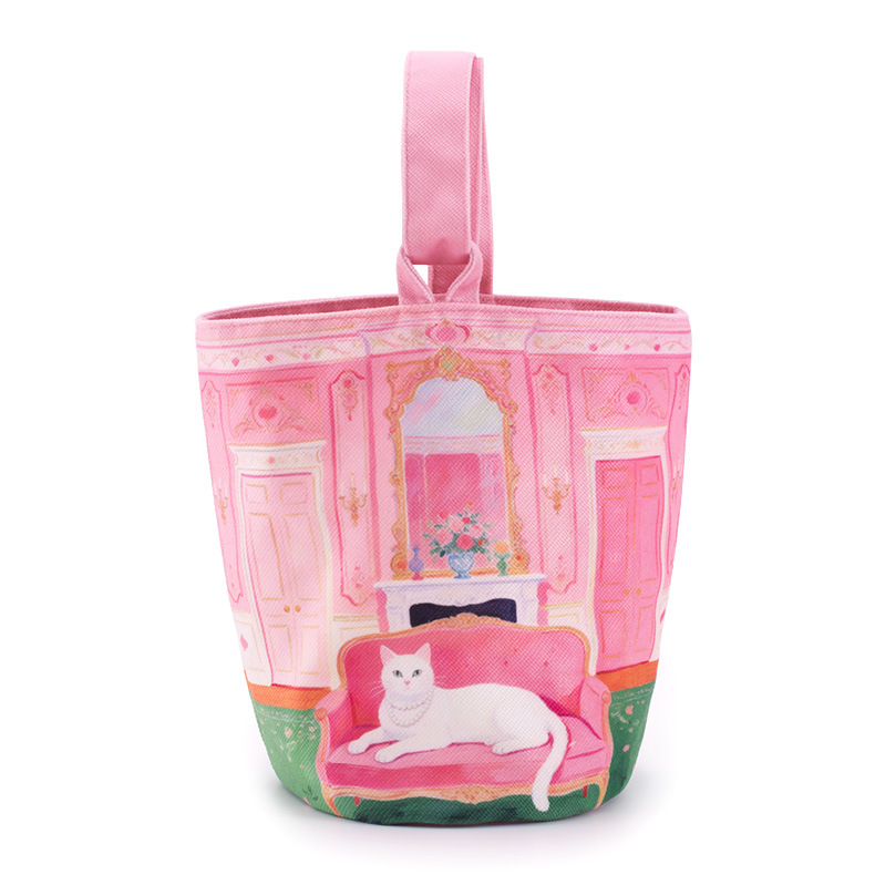 Pearl Cat in a Pink Palace (Double Layer)