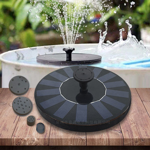 Floating Solar Fountain Pool Pump With Laminated Panels And Water Separation Protection For Garden Use - Product Image 3