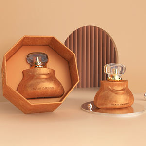 Bottiglia di profumo ambra vuota 100ml a forma di borsa elegante e romantica francese - Product Image 2