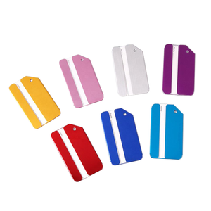 Diskon besar Logo kustom logam Aluminium Tag Laser terukir dan Dicetak perjalanan pesawat terbang - Product Image 2