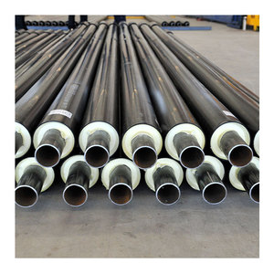 Tubería de aislamiento térmico preaislada de espuma de poliuretano con revestimiento de HDPE para calefacción - Product Image 2