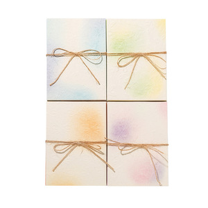 Mo Mo Light Special Paper, Série Couleurs Blush, Cahier à motifs imprimés en relief, style aquarelle, motif de teinture, sac de transport DIY - Product Image 5
