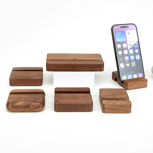Soporte de Madera para <span class=keywords><strong>Teléfono</strong></span> YUESHEN, Base de Escritorio de Madera Sólida de Nogal y Haya, Piezas Mecanizadas por CNC - Product Image 3