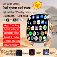 Reloj Inteligente S99 con Red 4G, Android 13, Ranura para Tarjeta SIM, Navegación GPS con IA, Cámara Giratoria de 5MP, Videollamadas Bluetooth