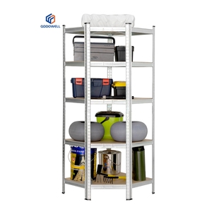 Estantería de acero sin pernos QDDOWELL, estantes de almacenamiento de almacén de Metal Industrial, herramienta para supermercado, estantes apilables de hierro para uso doméstico - Product Image 2