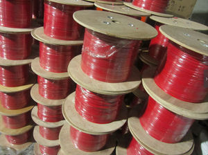 Câble d'alarme incendie rouge 16/2 cuivre 16awg 2 conducteurs blindés 1000 pieds bobine ignifuge - Product Image 5