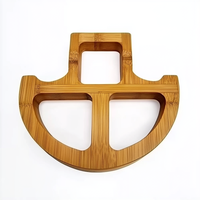 Sous-verres classiques créatifs en bois massif, épaissis, anti-brûlure, pour casseroles et bols, ajourés, antidérapants, usinés CNC, personnalisables