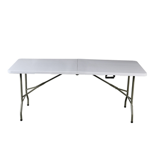 طاولة قابلة للطي من البلاستيك HDPE بتصميم عصري ومجوف، طاولة محمولة طويلة، بيع مباشر من المصنع - Product Image 3