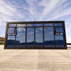 Casa Contenedor Minimalista Moderna, Tienda Rectangular con Ventanas Grandes de Vidrio para Cafetería/Tetería - Product Image 3